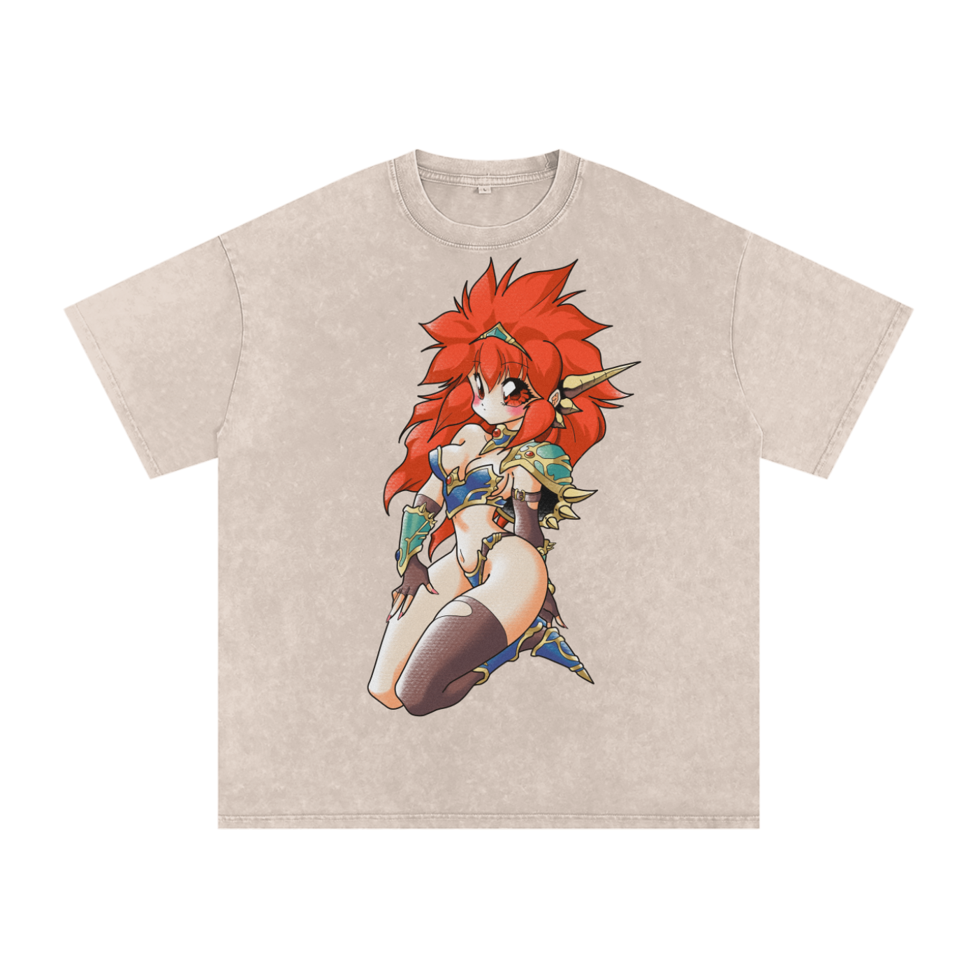 Mink Dragon half bootleg Oversized T shirt