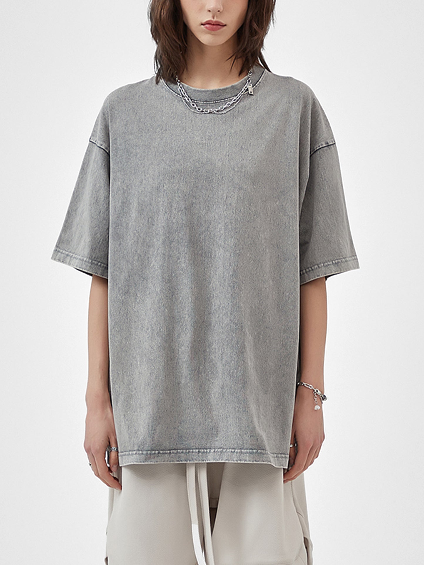 Mink Dragon half bootleg Oversized T shirt