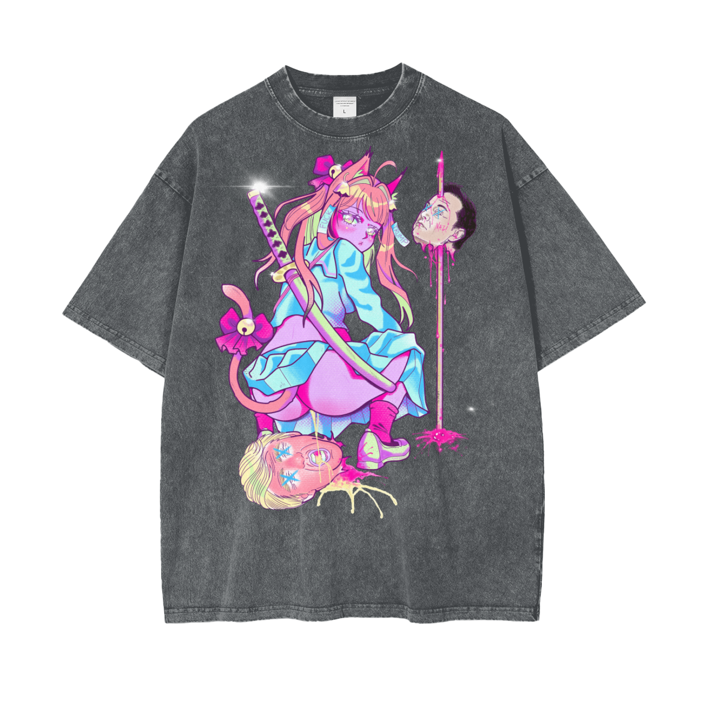 F* Your Fascism oversize tee
