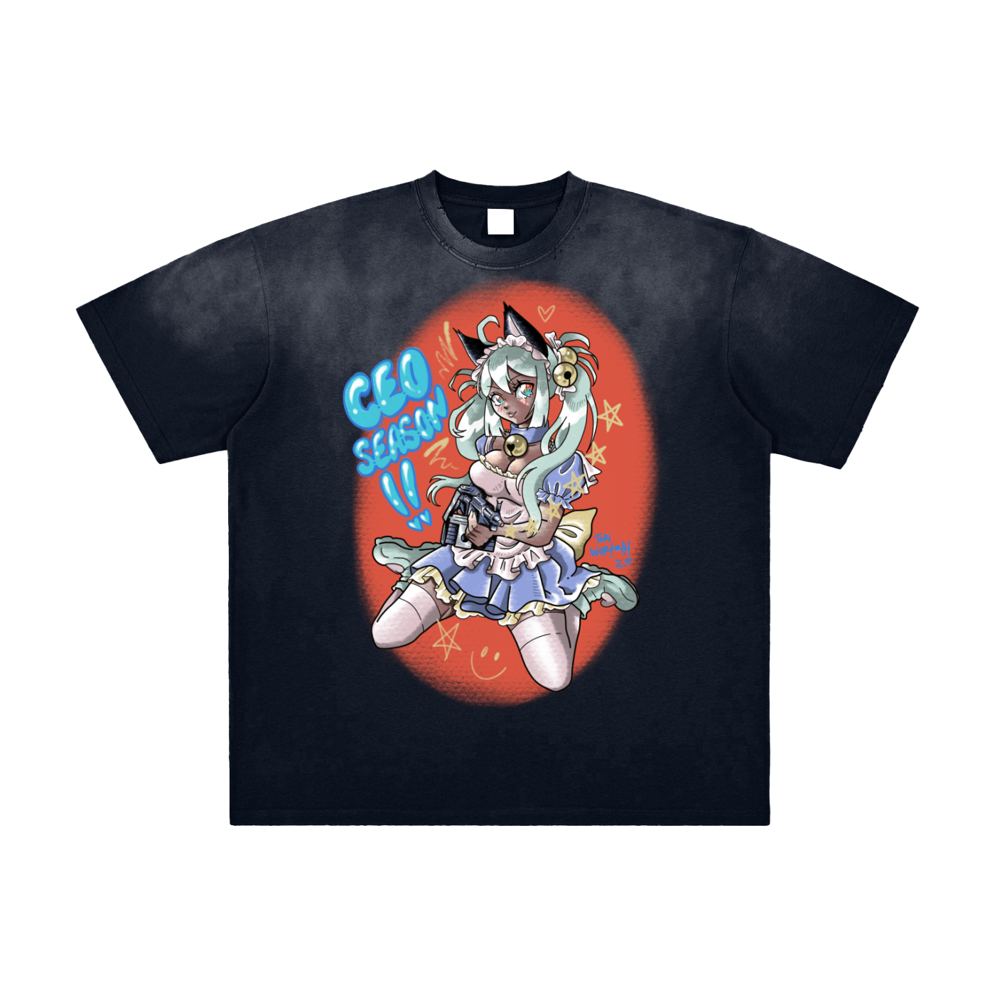 CEO Season Vintage Washed Frayed T-Shirt