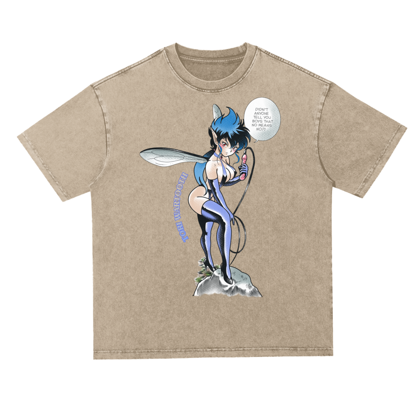 Bondage Pam Oversize Acid Wash Tee