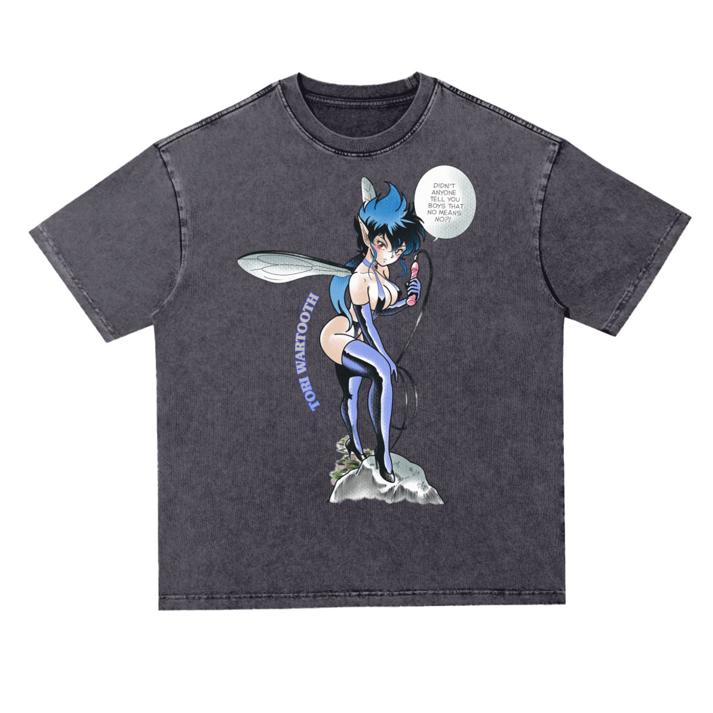 Bondage Pam Oversize Acid Wash Tee