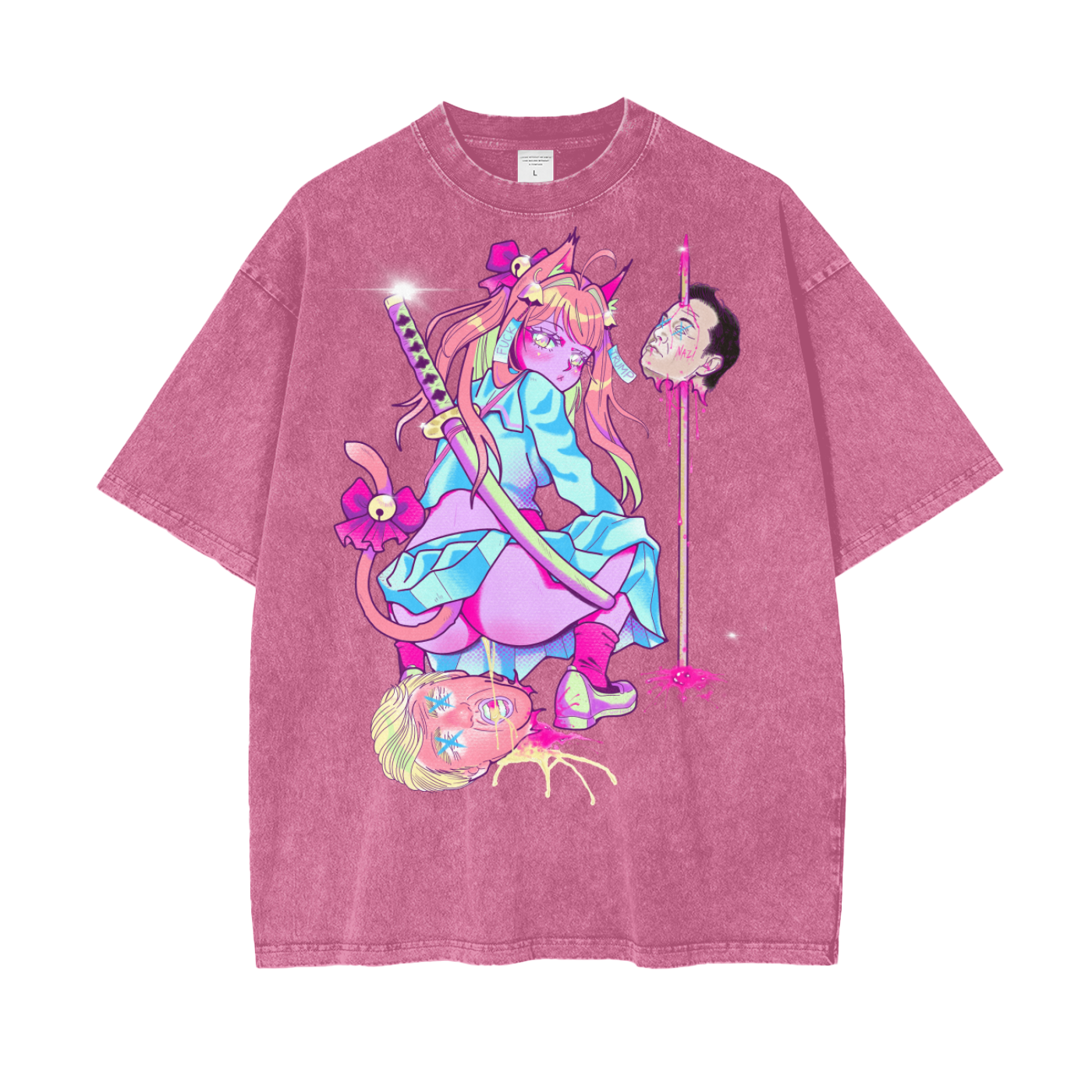 F* Your Fascism oversize tee