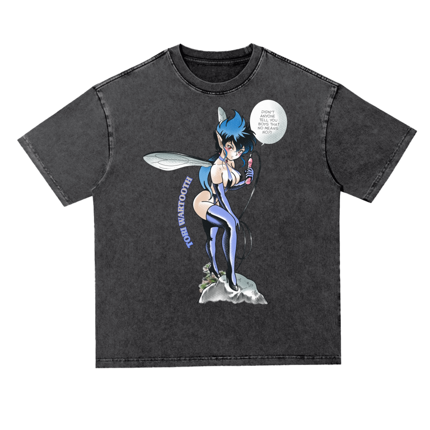Bondage Pam Oversize Acid Wash Tee