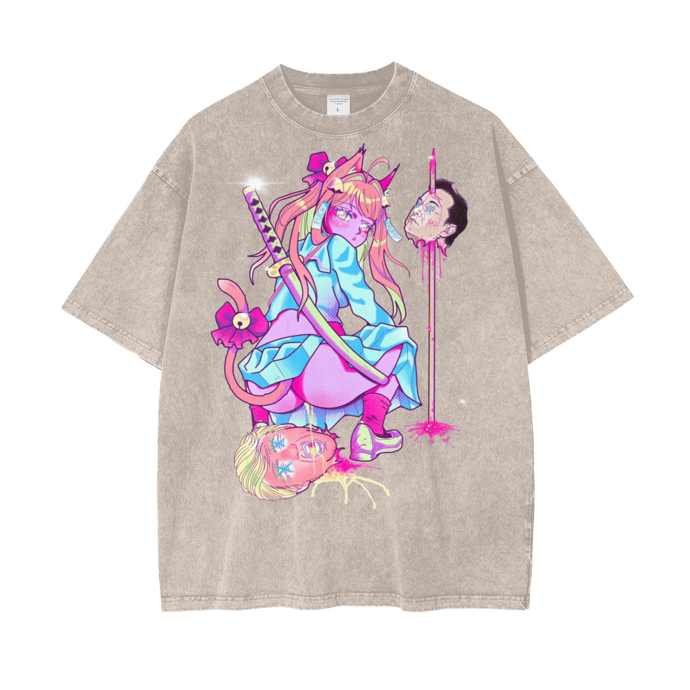 F* Your Fascism oversize tee