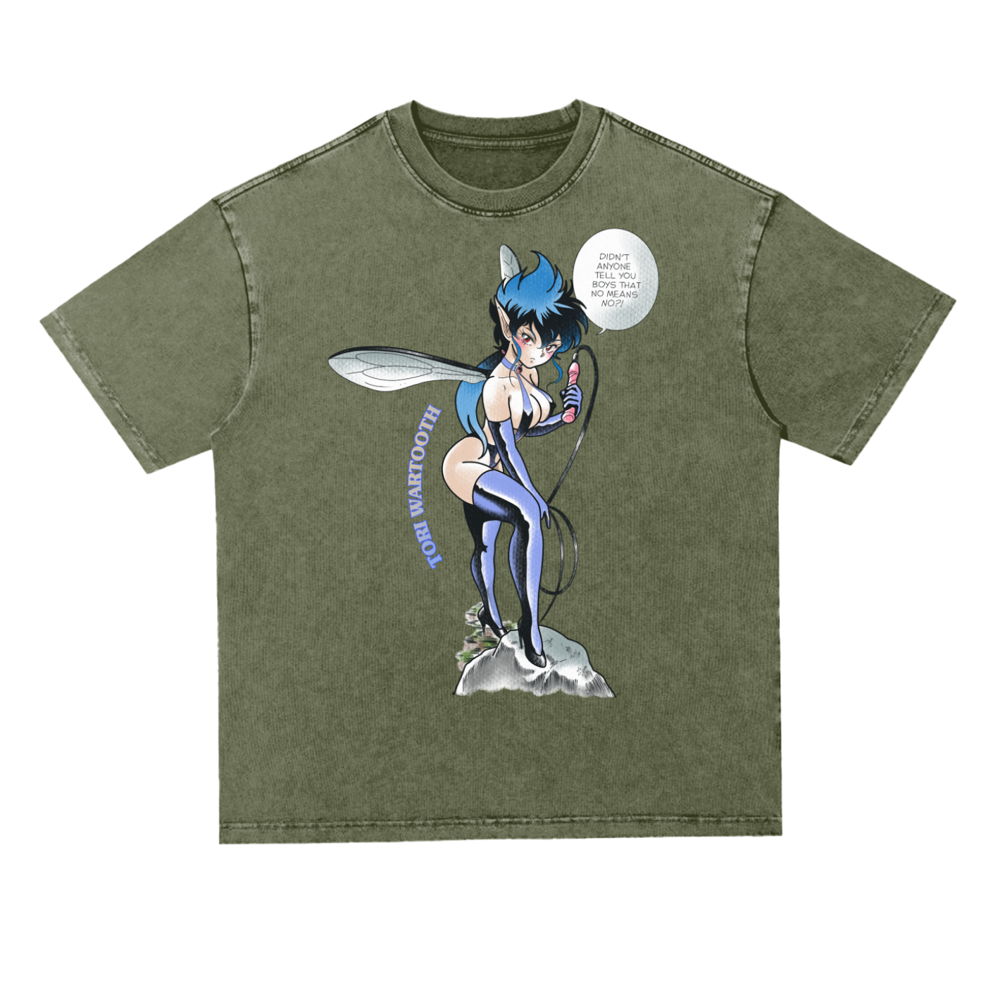 Bondage Pam Oversize Acid Wash Tee