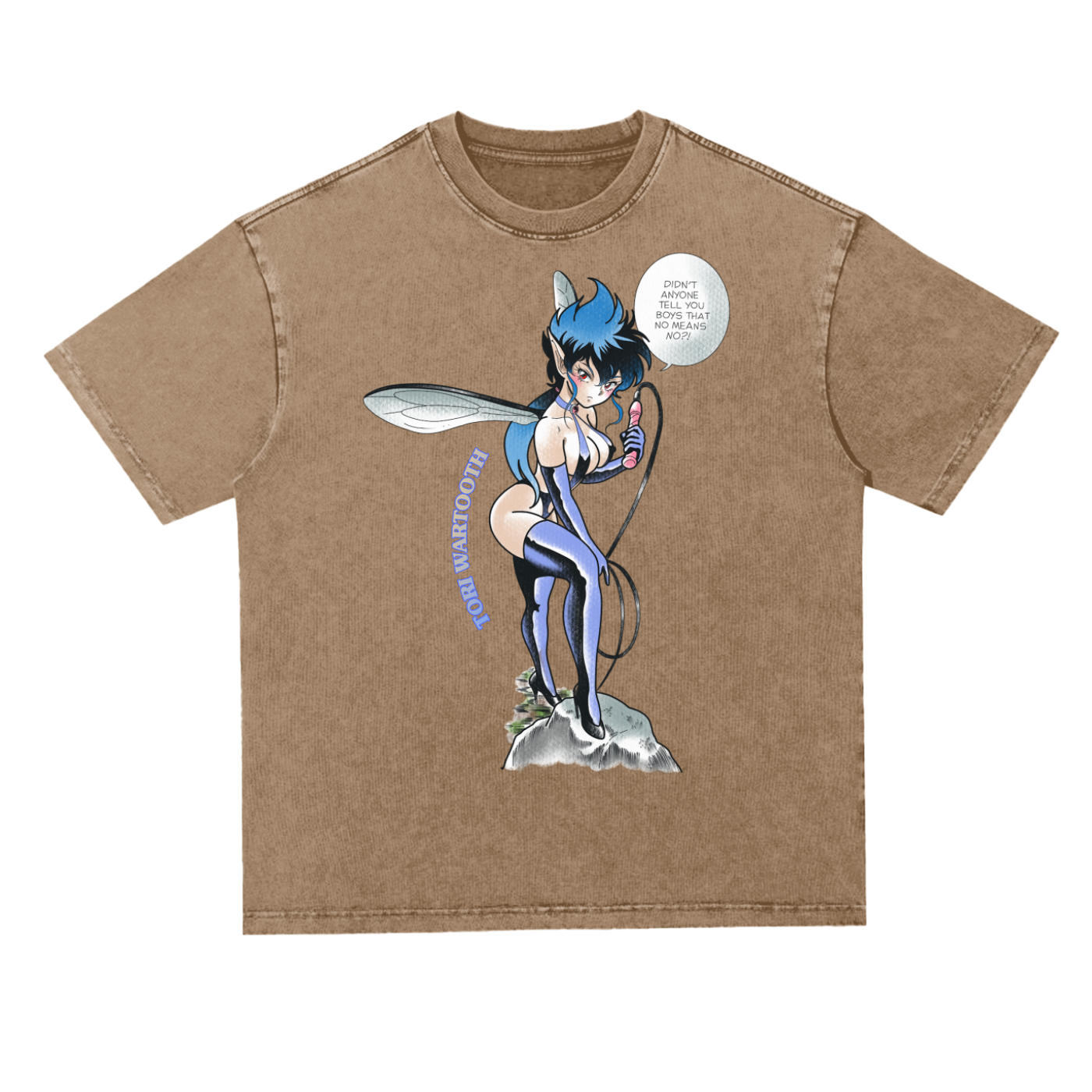 Bondage Pam Oversize Acid Wash Tee