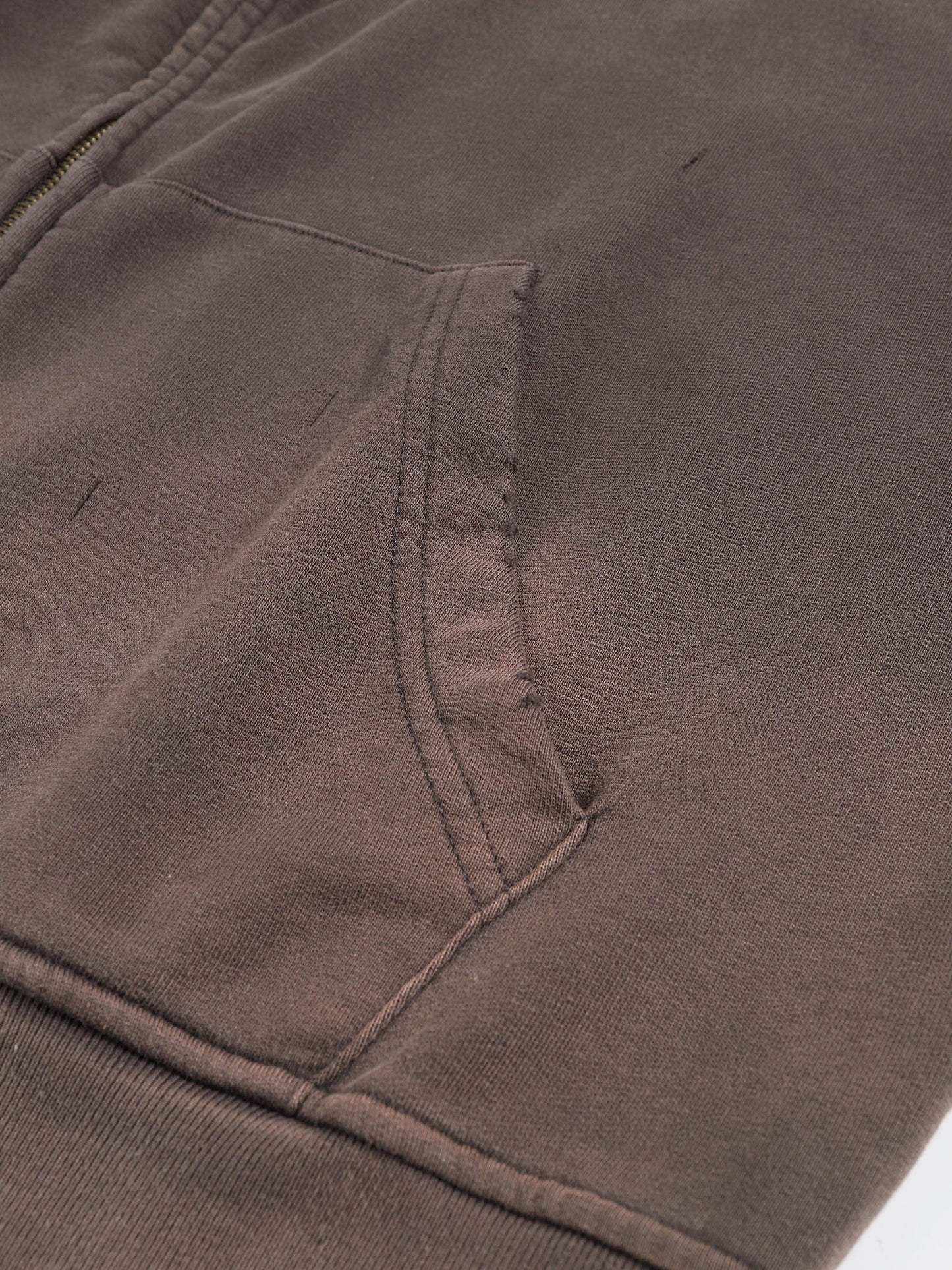 Bondage Hand-Frayed Pfil zip up